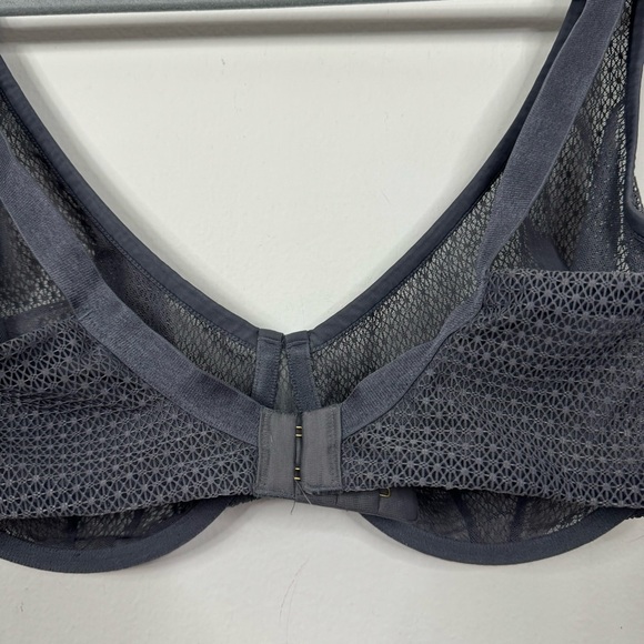 ThirdLove Unlined Modern Mesh Scoop Bra in Gray size 34F - Picture 6 of 10